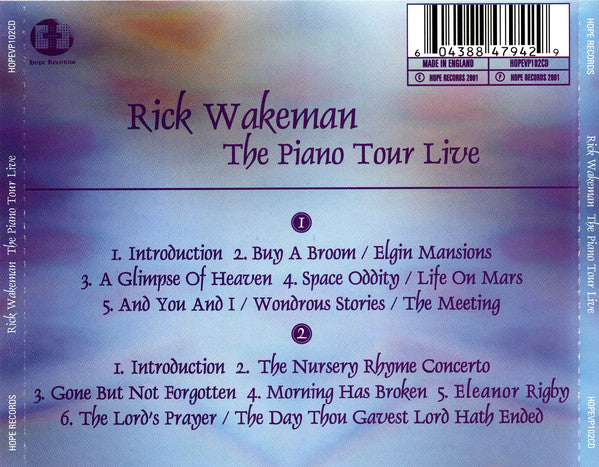 Rick Wakeman : The Piano Tour Live (2xCD, Album)