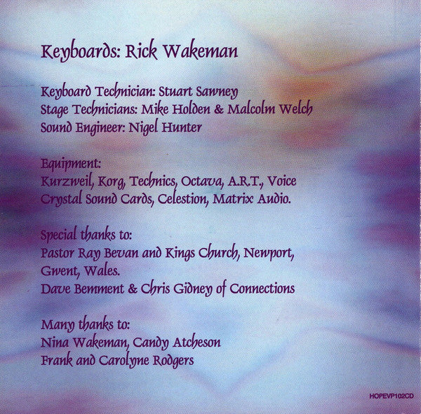 Rick Wakeman : The Piano Tour Live (2xCD, Album)