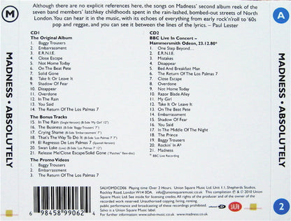 Madness : Absolutely (CD, Album, Enh, RE, RM + CD, Album)