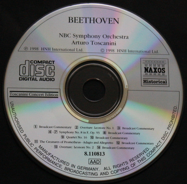 Ludwig van Beethoven, NBC Symphony Orchestra And NBC Symphony Chorus : Symphony No. 8 (CD)
