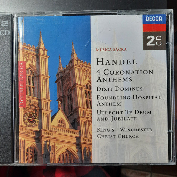 Georg Friedrich Händel, The King's College Choir Of Cambridge · Winchester Cathedral Choir · The Choir Of Christ Church Cathedral : 4 Coronation Anthems · Dixit Dominus · Foundling Hospital Anthem · Utrecht Te Deum and Jubilate (2xCD, Comp, RE, RM)