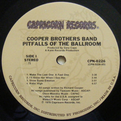 Cooper Brothers : Pitfalls Of The Ballroom (LP, Album, Ter)