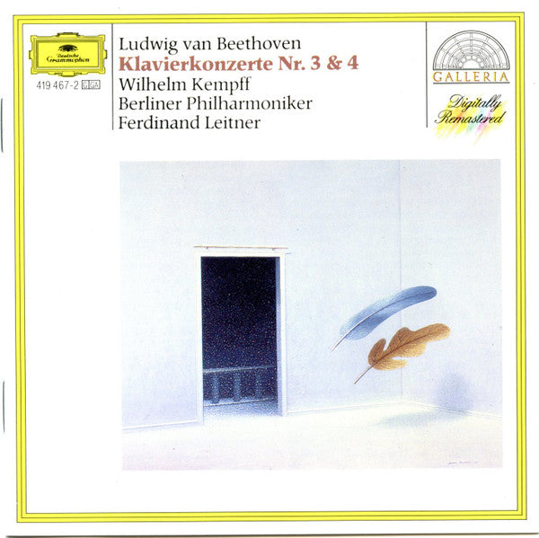 Ludwig van Beethoven, Wilhelm Kempff, Berliner Philharmoniker, Ferdinand Leitner : Klavierkonzerte Nr. 3 & 4 (CD, Comp, RM, RP, PMD)