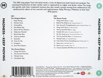 Madness : Keep Moving (CD, Album, Enh, RE + CD, Comp + Dlx, RM)