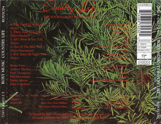 Roxy Music : Country Life (HDCD, Album, RE, RM)
