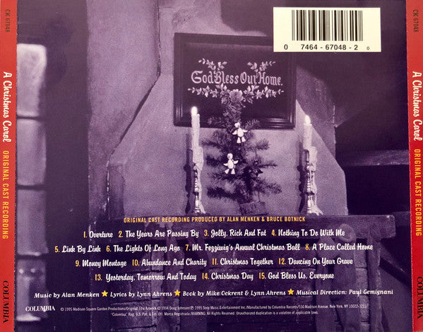 Alan Menken, Lynn Ahrens, Mike Ockrent : A Christmas Carol: A Musical (CD, Album)
