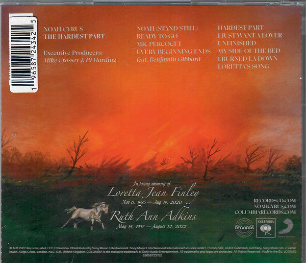 Noah Cyrus : The Hardest Part (CD, Album)