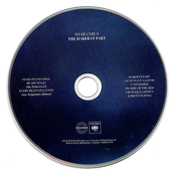 Noah Cyrus : The Hardest Part (CD, Album)