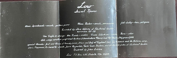 Low : Secret Name (CD, Album, RE)