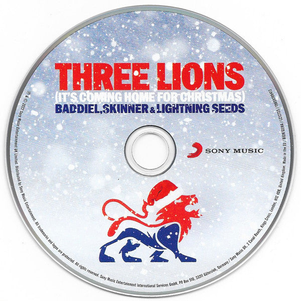 Baddiel & Skinner & Lightning Seeds : Three Lions (It's Coming Home For Christmas) (CD, Single, Ltd)
