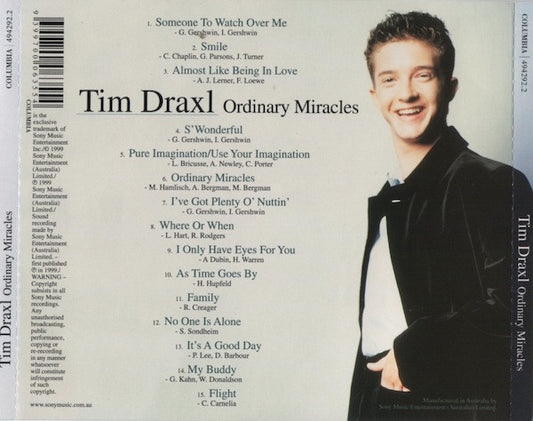 Tim Draxl : Ordinary Miracles (CD, Album)