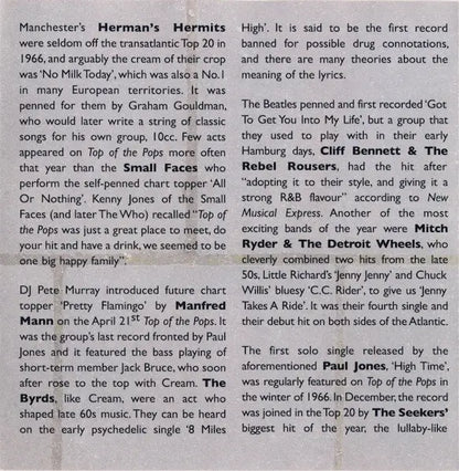 Various : Top Of The Pops 1966 (CD, Comp)