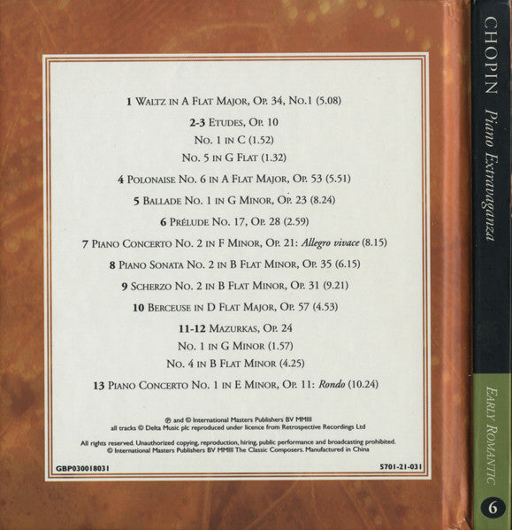 Frédéric Chopin : Piano Extravaganza (CD, Comp, Har)