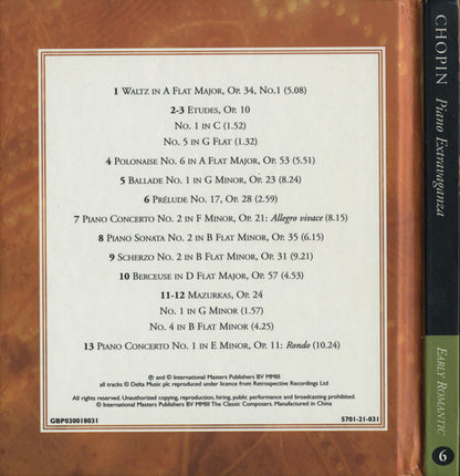 Frédéric Chopin : Piano Extravaganza (CD, Comp, Har)