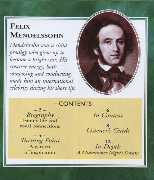 Felix Mendelssohn-Bartholdy : Dreams And Fantasies (CD, Comp)