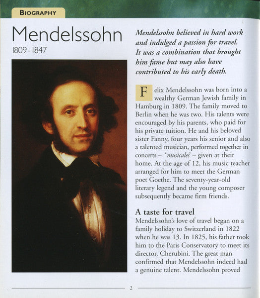 Felix Mendelssohn-Bartholdy : Dreams And Fantasies (CD, Comp)