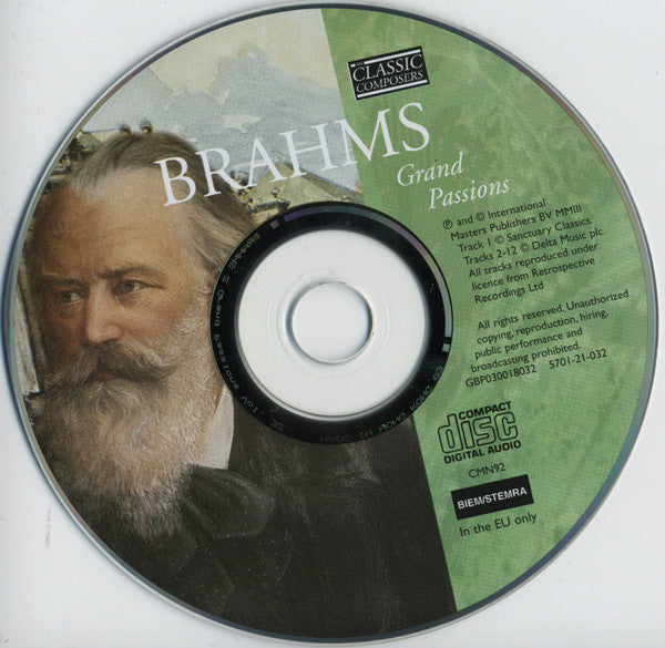 Johannes Brahms : Grand Passions (CD, Comp, Har)