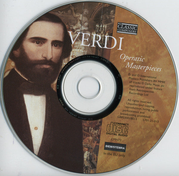 Giuseppe Verdi : Operatic Masterpieces (CD, Comp)