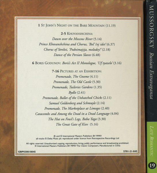 Modest Mussorgsky : Russian Extravaganza (CD, Comp, Har)