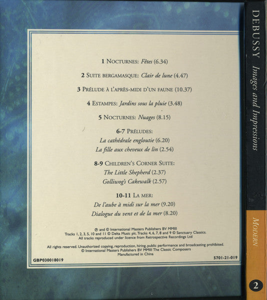 Claude Debussy : Images And Impressions (CD, Comp, Har)
