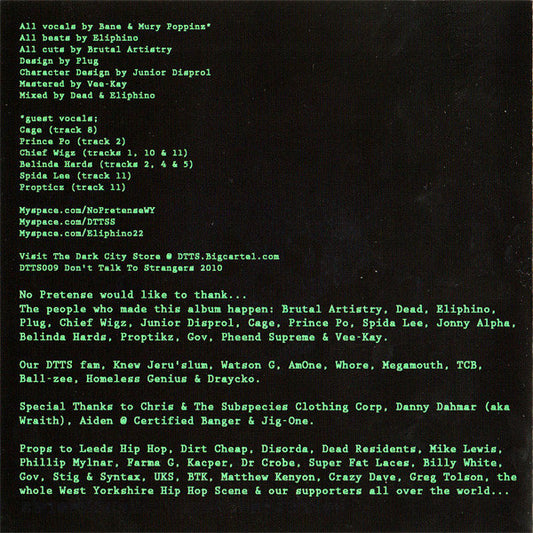 No Pretense : Music & Mouthwords (CD, Album)