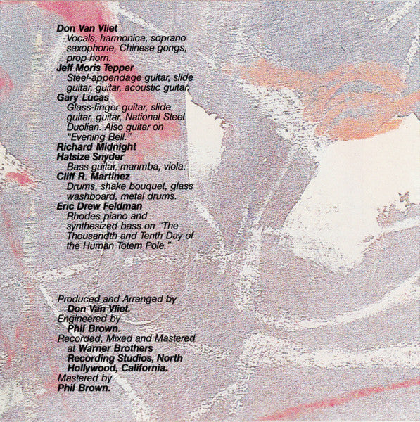 Captain Beefheart & The Magic Band : Ice Cream For Crow (CD, Album, RP)