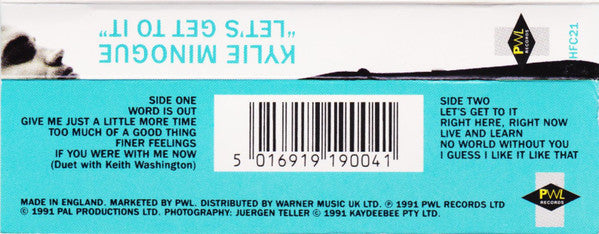Kylie Minogue : Let's Get To It (Cass, Album)