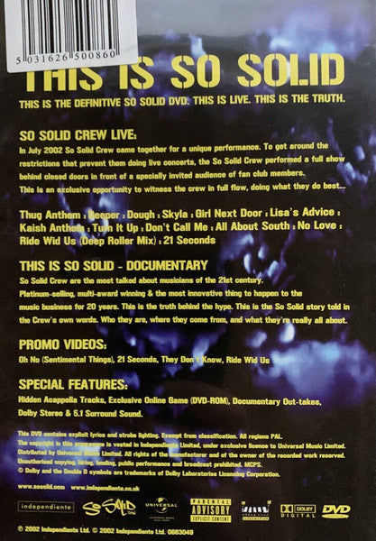 So Solid Crew : This Is So Solid (DVD)