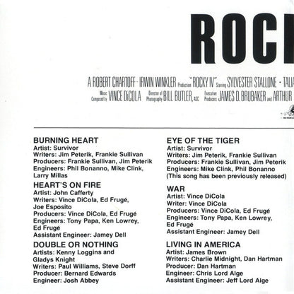 Various : Rocky IV (Original Motion Picture Soundtrack) (CD, Album, RE)