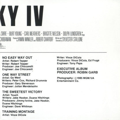 Various : Rocky IV (Original Motion Picture Soundtrack) (CD, Album, RE)
