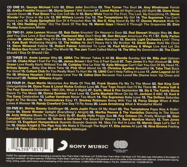 Various : Now 100 Hits Legends (5xCD, Comp, Dig)