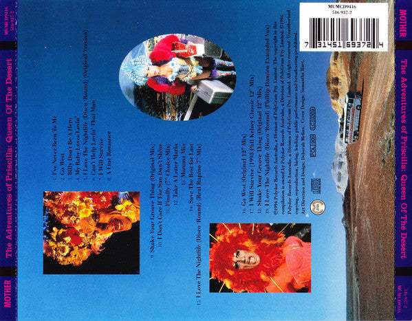 Various : The Adventures Of Priscilla: Queen Of The Desert  (Original Motion Picture Soundtrack) (CD, Comp, RE, EDC)