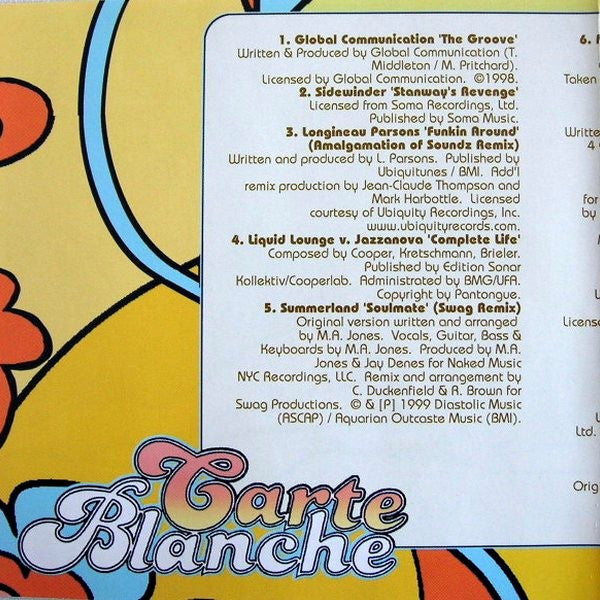 Various : Naked Music Presents Carte Blanche Volume One (CD, Comp, Mixed)