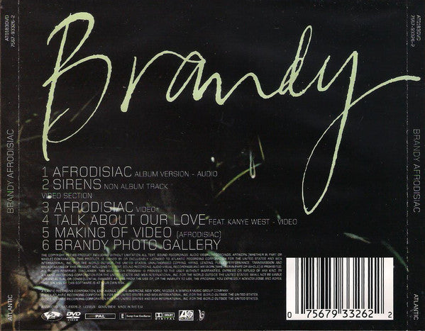 Brandy (2) : Afrodisiac (DVD, Single, PAL)