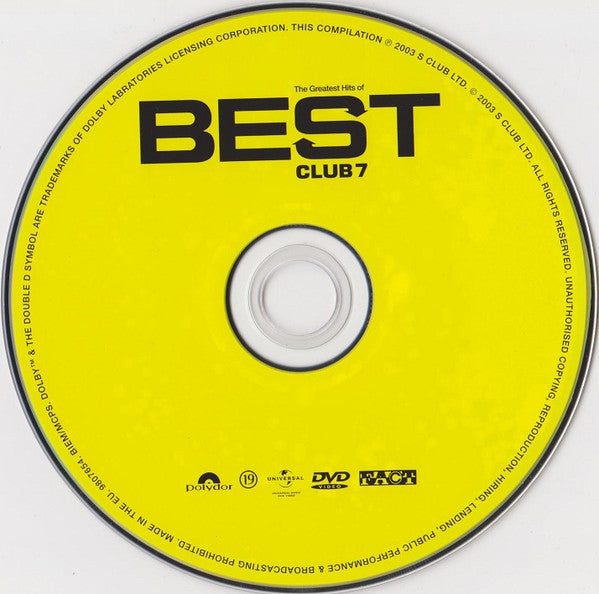 S Club 7 : Best - The Greatest Hits Of S Club 7 (DVD-V, Comp, PAL)