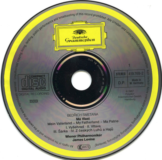 Bedřich Smetana - Wiener Philharmoniker, James Levine (2) : Má Vlast (2xCD, Album)