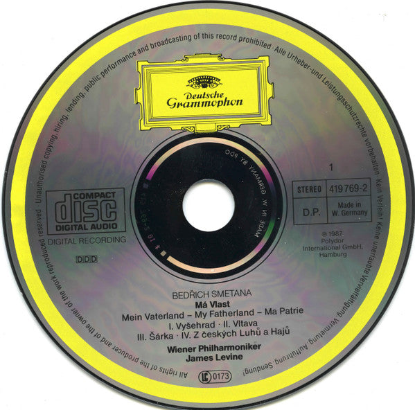 Bedřich Smetana - Wiener Philharmoniker, James Levine (2) : Má Vlast (2xCD, Album)