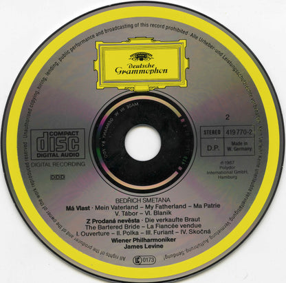 Bedřich Smetana - Wiener Philharmoniker, James Levine (2) : Má Vlast (2xCD, Album)