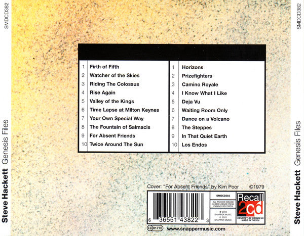 Steve Hackett : Genesis Files (2xCD, Comp)