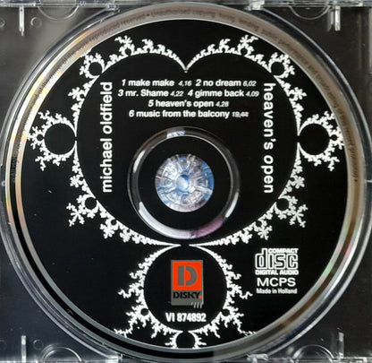 Mike Oldfield : Heaven's Open (CD, Album, RE, RP)