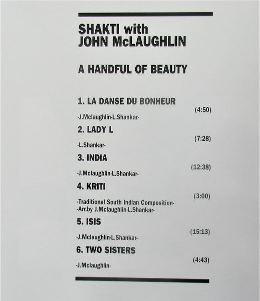 Shakti (2) With John McLaughlin : A Handful Of Beauty (CD, Album, RE, RM)