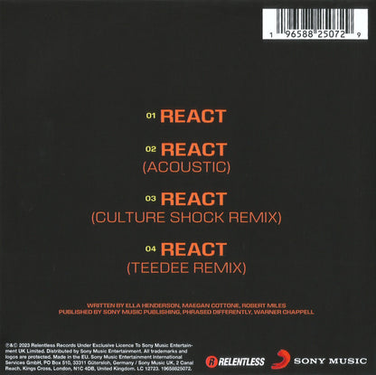Switch Disco, Ella Henderson : React (CD, Single)