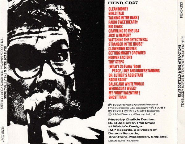 Elvis Costello & The Attractions : Ten Bloody Marys & Ten How's Your Fathers (CD, Comp)