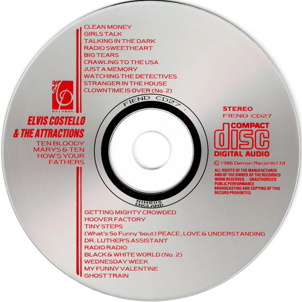 Elvis Costello & The Attractions : Ten Bloody Marys & Ten How's Your Fathers (CD, Comp)