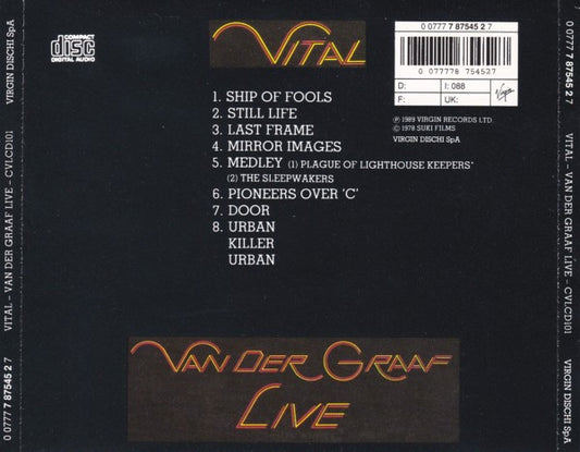 Van Der Graaf Generator : Vital (CD, Album, RE)