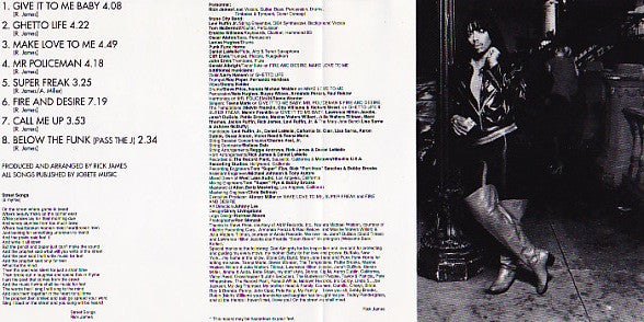 Rick James : Street Songs (CD, Album, RE)