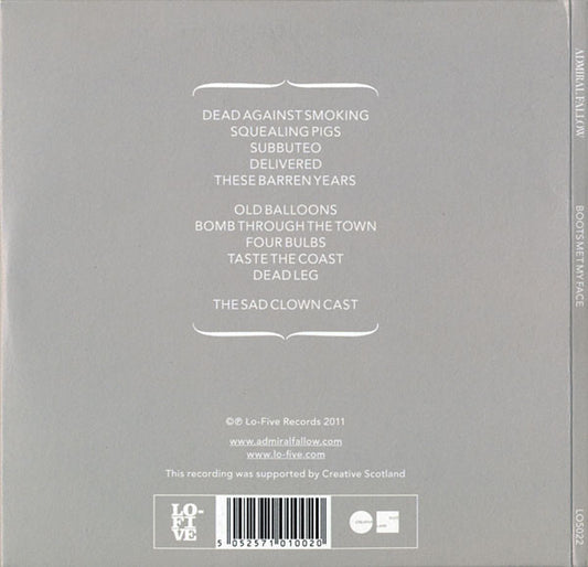 Admiral Fallow : Boots Met My Face (CD, Album, Dlx)