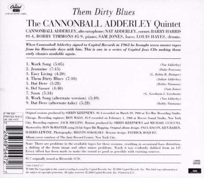 The Cannonball Adderley Quintet : Them Dirty Blues (CD, Album, RE, RM)