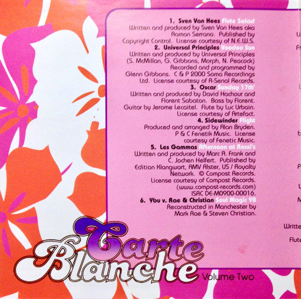 Various : Carte Blanche Volume Two (CD, Comp)