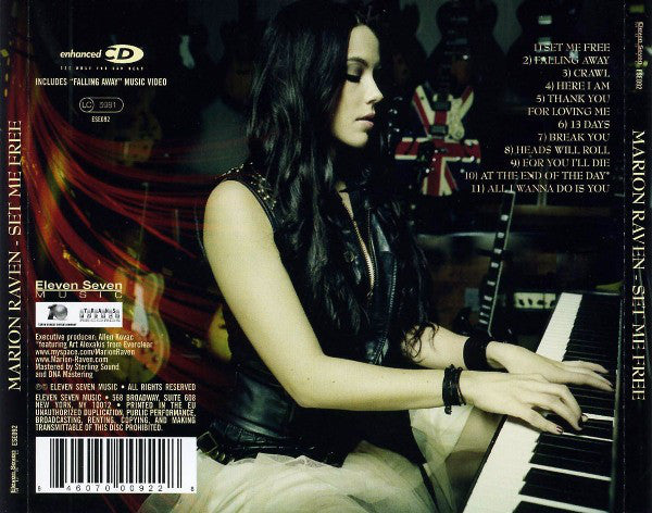 Marion Raven : Set Me Free (CD, Album, Enh, RE)